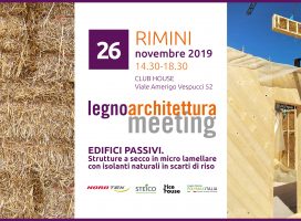 RiceHouse ospite di Legnoarchitettura al meeting “Edifici passivi. Strutture a secco in micro lamellare con isolanti naturali in scarti di riso”